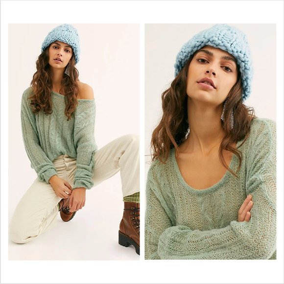 Free People Sweaters - Free People l Angel Soft Pullover in Mint